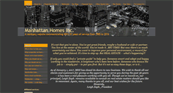 Desktop Screenshot of manhattanhomesinc.com